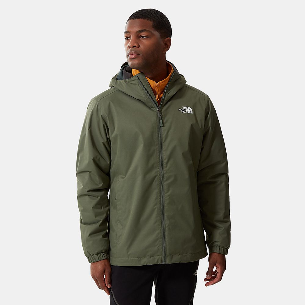 The North Face Insulated Jacket Mens Australia - The North Face Quest Green / Black Hiking (PCF-4625